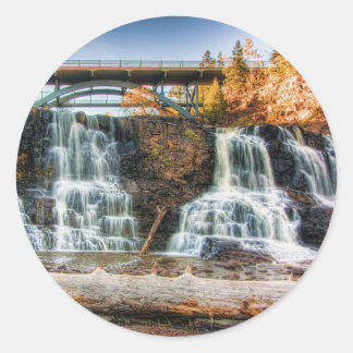 Sticker Rond Jusqu'à Gooseberry Falls