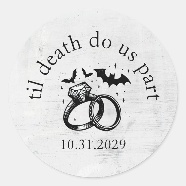 Sticker Rond Jusqu'à la mort (Devant)