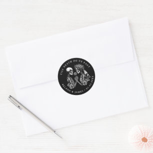 Sticker Rond Jusqu'à la mort, faisons-nous partie gothique
