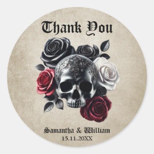 Sticker Rond Jusqu'à la mort faisons-nous partie Mariage d'Hall