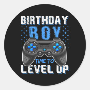Sticker Rond Jusqu'à l'Anniversaire Garçon Gamer - Clic Fit1