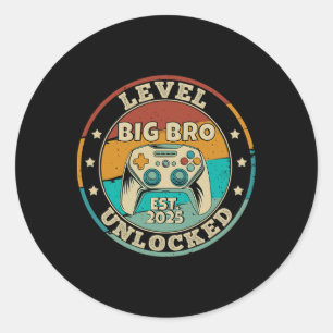 Sticker Rond Jusqu'Au Niveau 2025 De Big Brother Vid Déverrouil