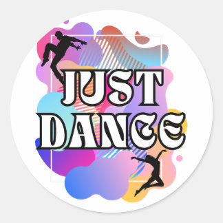 Sticker Rond Just Dance Groove Galore