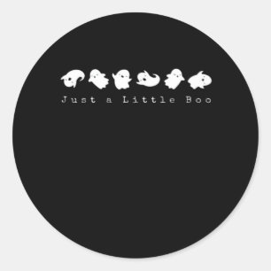 Sticker Rond Just Little Boo Créatif Regard Décontracté