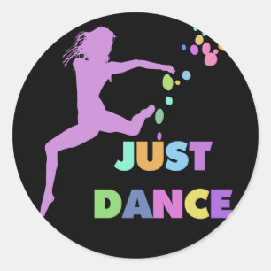STICKER ROND JUSTE DANSE
