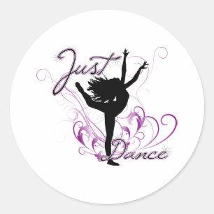 Sticker Rond Juste danser