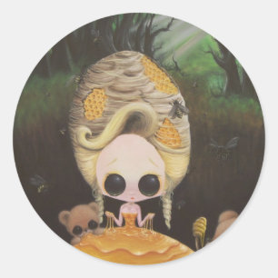 Sticker Rond Juste droite