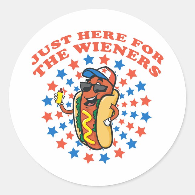 Sticker Rond Juste Ici Pour Les Amateurs (Devant)