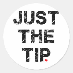 Sticker Rond Juste l'habillement et les accessoires de bout