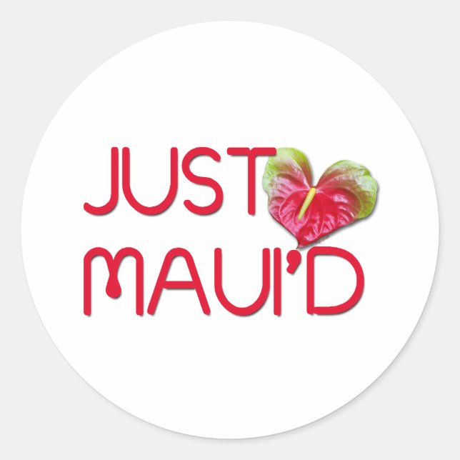 Sticker Rond Juste Maui (Devant)