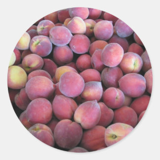 Sticker Rond Juste Peachy