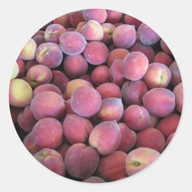 Sticker Rond Juste Peachy (Devant)