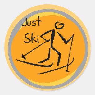 Sticker Rond Juste T-shirts et cadeaux de ski