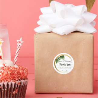 Sticker Rond Juste un peu SweetTreat Tropical Palm Mariage