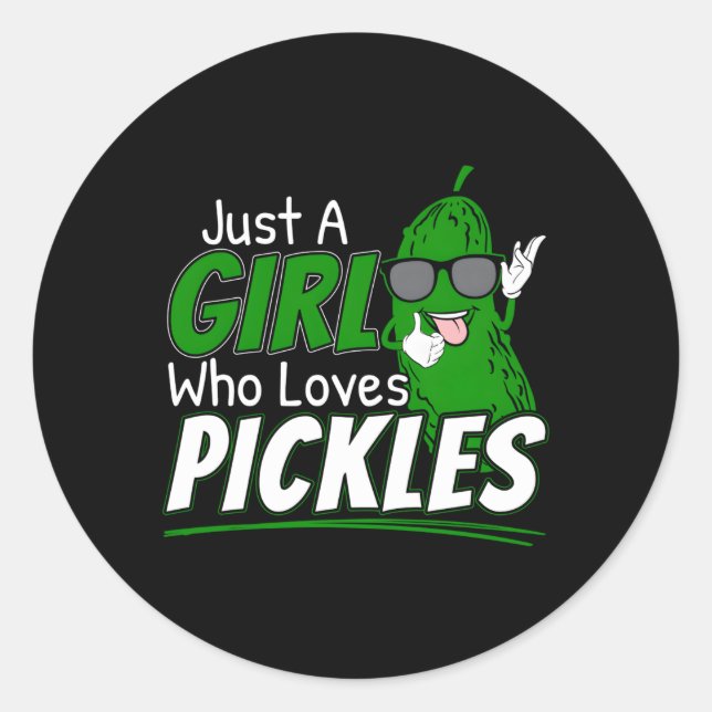Sticker Rond Juste Un Qui Aime Les Pochettes (Devant)