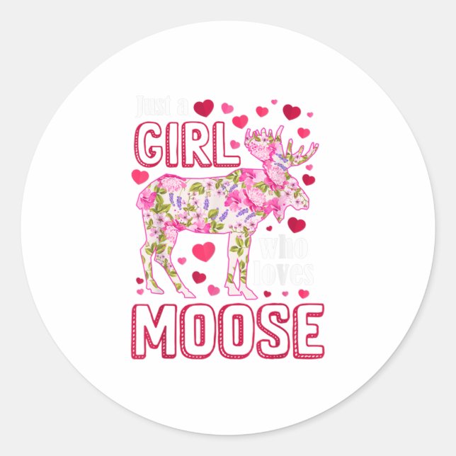 Sticker Rond Juste Une Fille Qui Aime Le Camp De Randonnées D'O (Devant)
