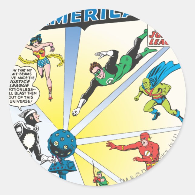 Sticker Rond Justice League of America Numéro 12 - Juin (Devant)