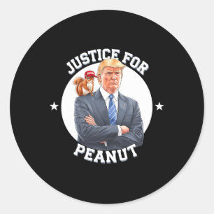 Sticker Rond Justice Pour L'Arachide L'Écureuil - Noël Noël S