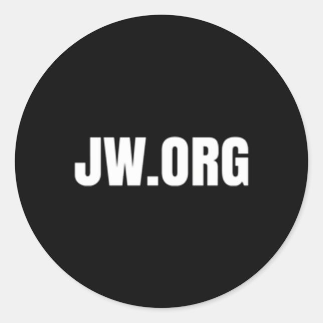 Sticker Rond Jw Org Témoins De Jéhovah (Devant)