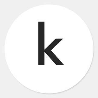 Sticker Rond k