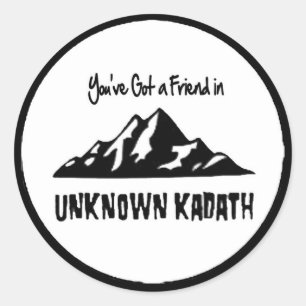 Sticker Rond Kadath inconnu