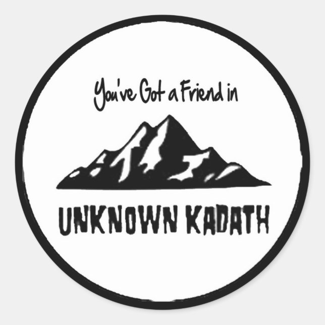 Sticker Rond Kadath inconnu (Devant)