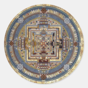Sticker Rond Kalachakra Mandala B