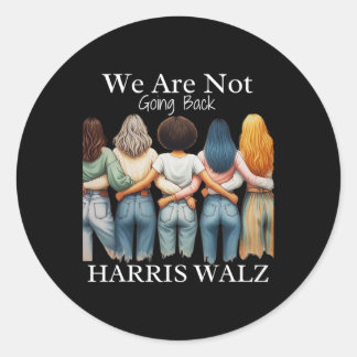Sticker Rond Kamala Haris Waltz 2024 Madame la Présidente Nous 