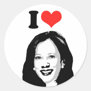 Sticker Rond Kamala Harris
