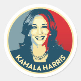 Sticker Rond Kamala Harris