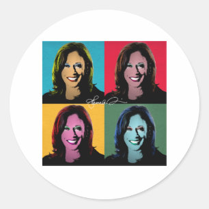 STICKER ROND KAMALA HARRIS