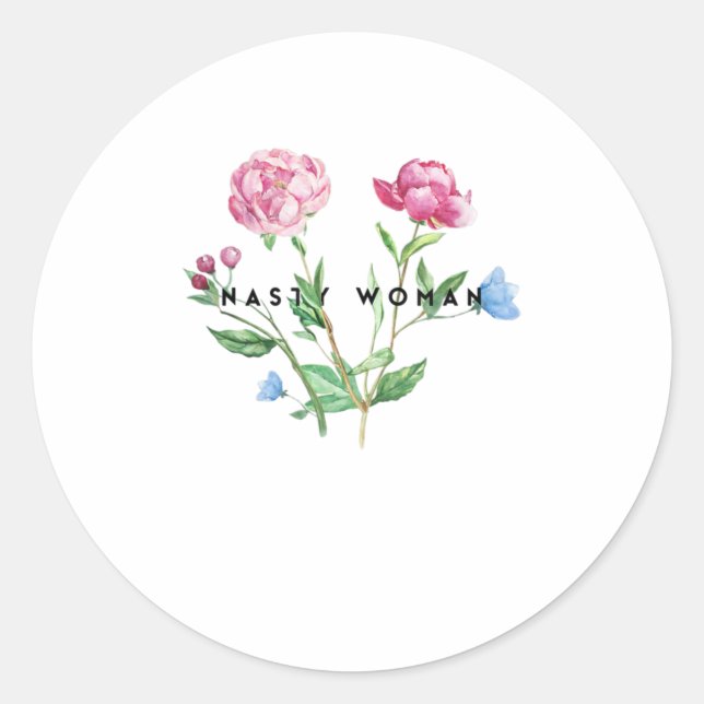 Sticker Rond Kamala Harris 2020 Feminist Flow (Devant)