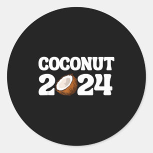 Sticker Rond Kamala Harris 2024 déclaration drôle démocrate Coc