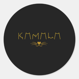 Sticker Rond Kamala Harris Chat Dames Et Chat Guy