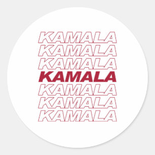 STICKER ROND KAMALA KAMALA KAMALA