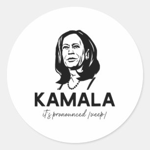 Sticker Rond Kamala, le vice-président Harris est proclamé vice