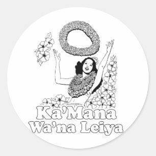 Sticker Rond Ka'mana Wana Lei Ya