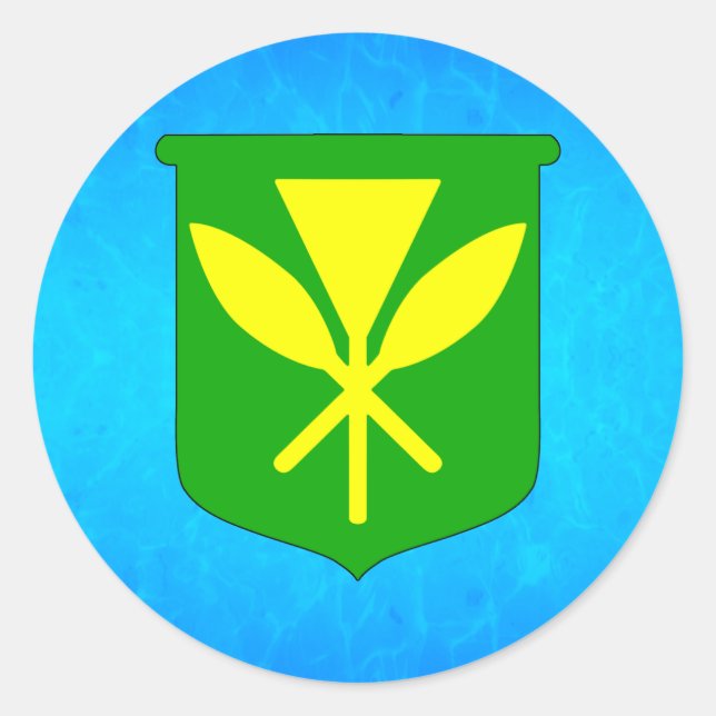 Sticker Rond Kanaka Maoli (Devant)