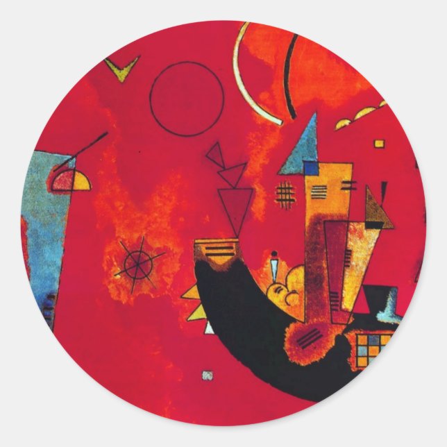 Sticker Rond Kandinsky Mit und Gegen (Devant)