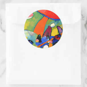 Sticker Rond Kandinsky - Scène Plage