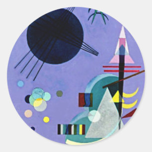 Sticker Rond Kandinsky - Violet Vert