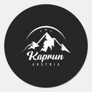 Sticker Rond Kaprun Autriche Station de ski Ski Snowboard Cadea