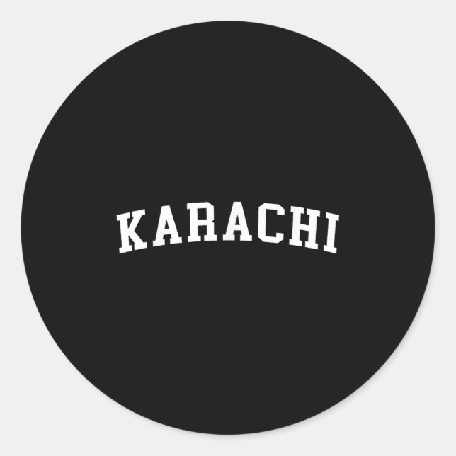 Sticker Rond Karachi  (Devant)