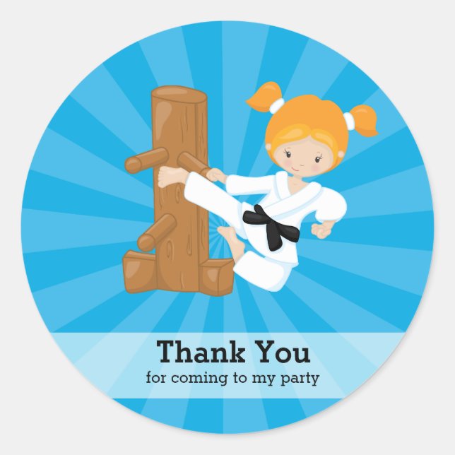 Sticker Rond Karaté (Devant)