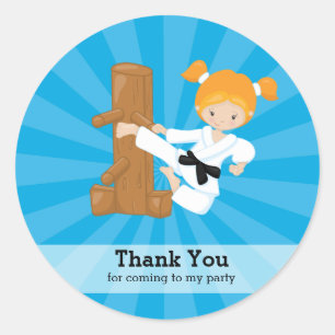 Sticker Rond Karaté