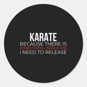 Sticker Rond Karate Arts martiaux japonais Shotokan Martial Art