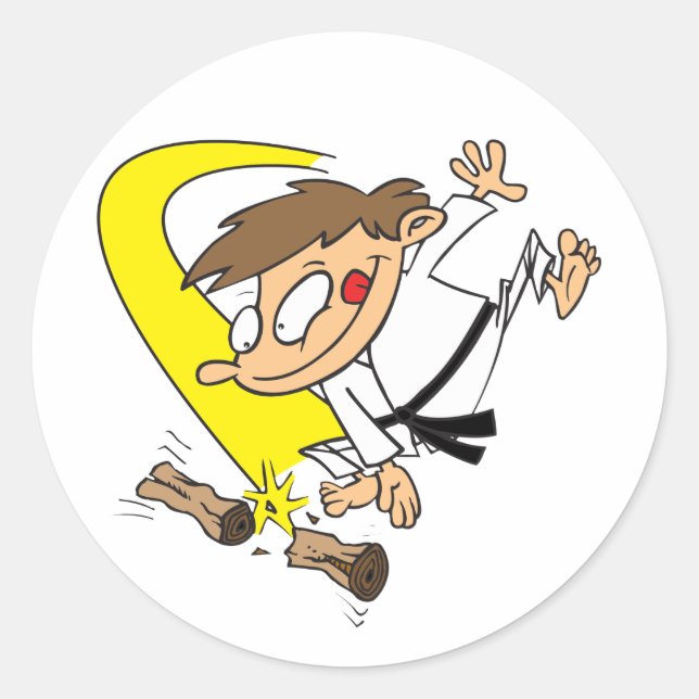 Sticker Rond Karate-Chop (Devant)