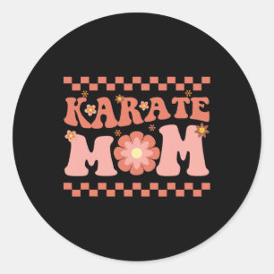 Sticker Rond Karate Maman Karate Joueur Martial Art Lover Karat