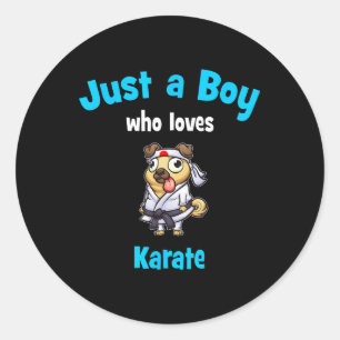 Sticker Rond Karate Shirt pour garçons Karate pour enfants