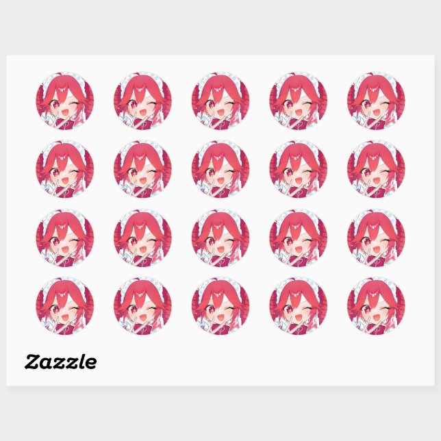 Sticker Rond Kasane teto (Feuille)